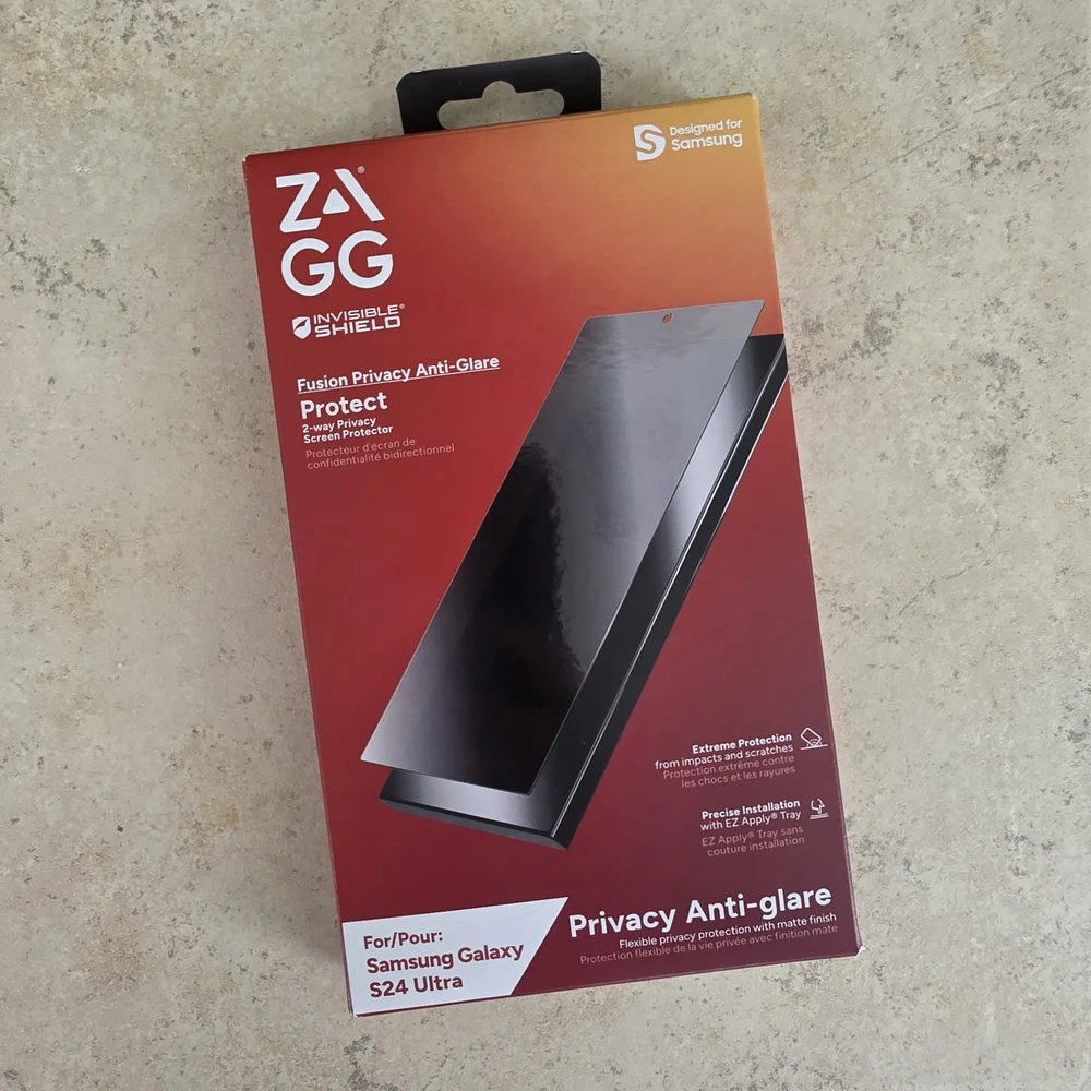 ZAGG Privacy Anti-Glare Screen Protector for Samsung Galaxy S24 Ultra
